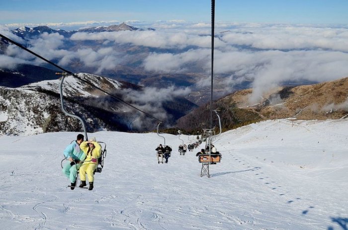 Skiing in the Bjeshkët e Sharrit Mountains