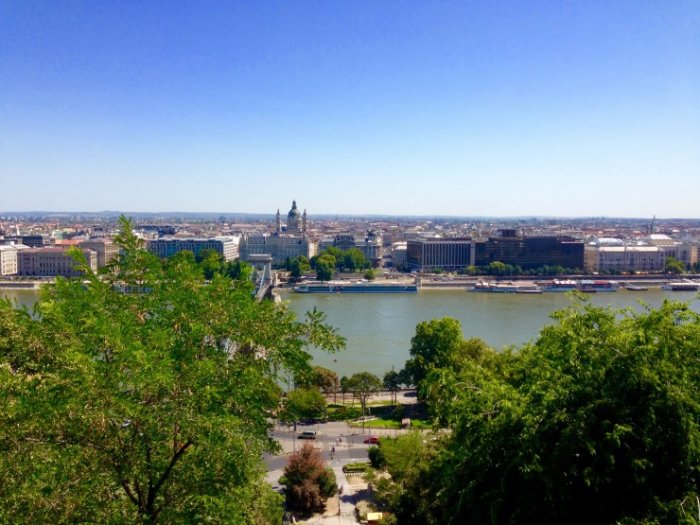 A scene from Budapest's view of the Danube