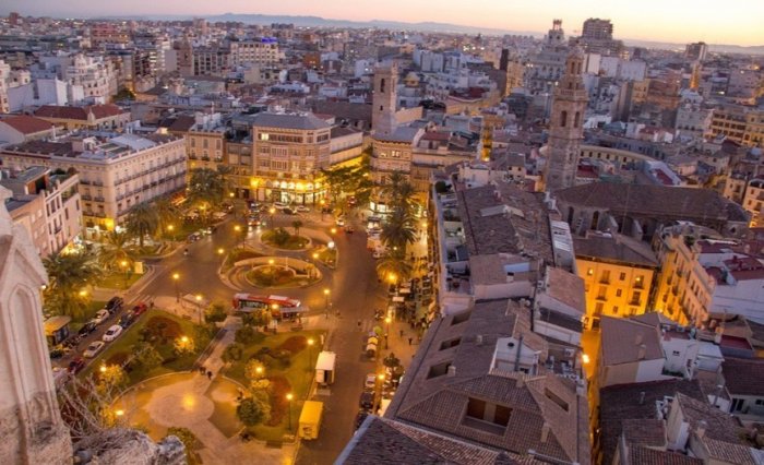 General view of the city of Valencia