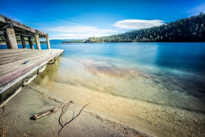 A view from the shores of Lake Tahoe