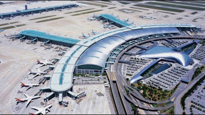 Incheon International Airport in Seoul (South Korea)