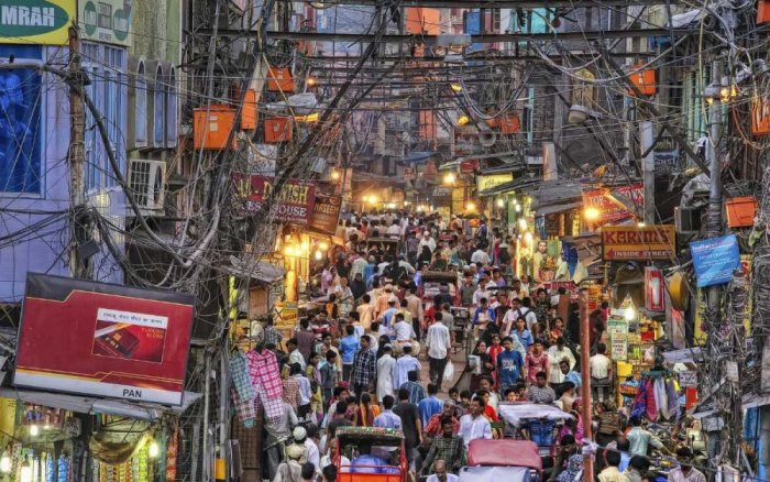 Chandni Chowk Busy Market
