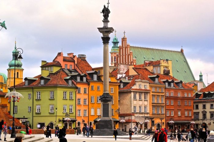     A scene from the old part of Warsaw