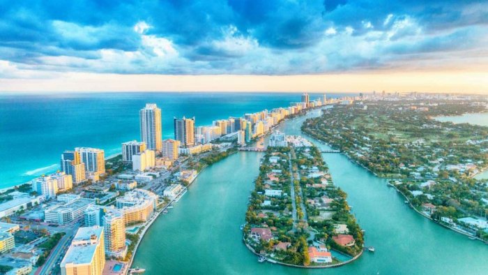 Miami from the sky