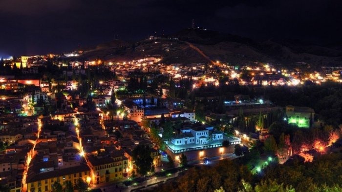 Granada at night