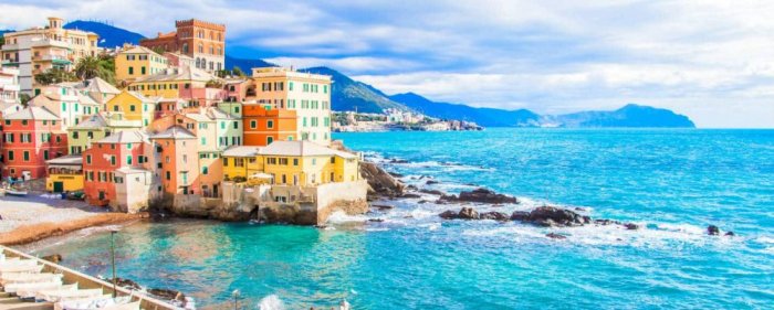 The quiet turquoise waters of Boccadasse