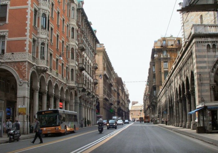 Genoa's main shopping street Via Via Settembre