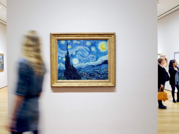 Van Gogh's Starry Night Painting at the Museum of Modern Art