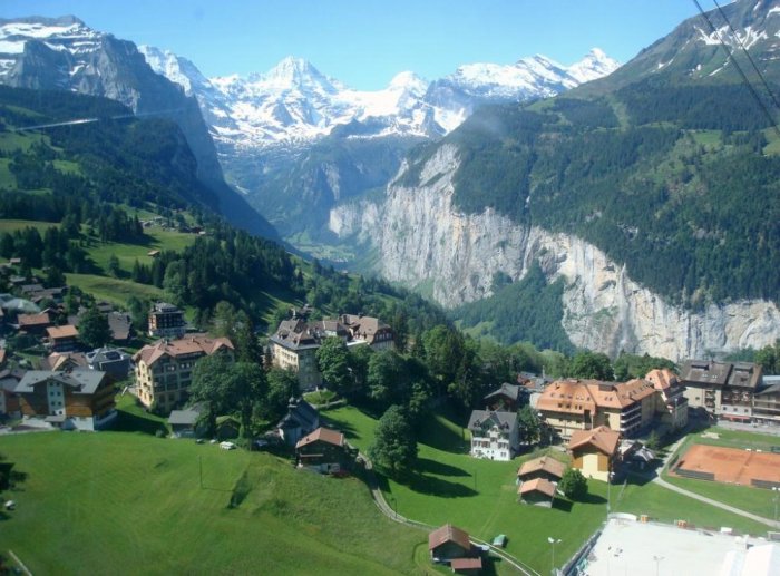 Wengen is famous for being a stunning natural landscape
