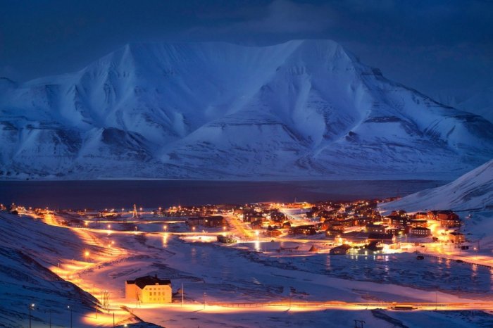 Svalbard Archipelago where the number of polar bears exceeds the population