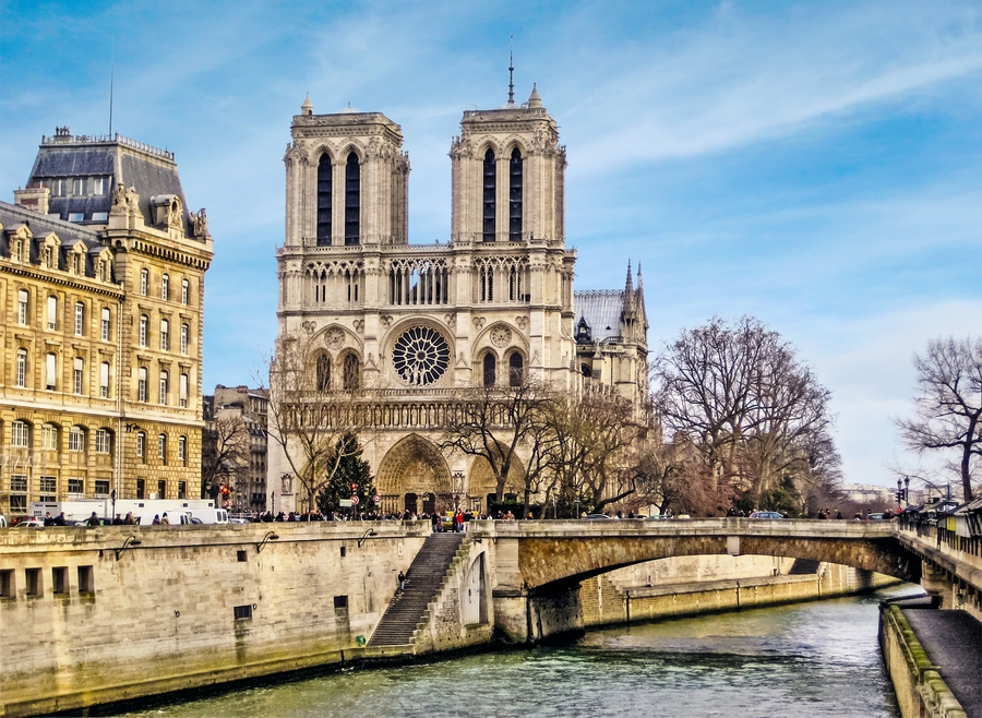 The splendor of monuments in France