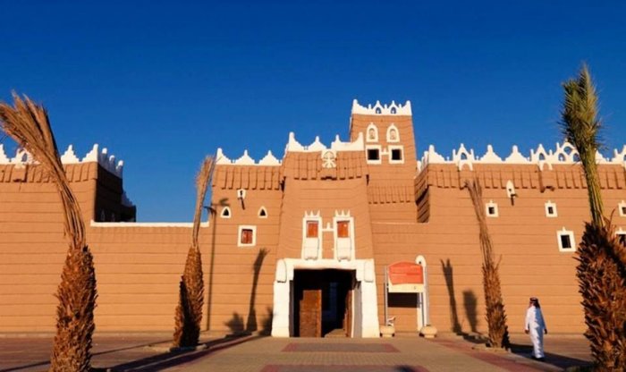     The antique buildings are in traditional Saudi architectural style and are built of mud brick