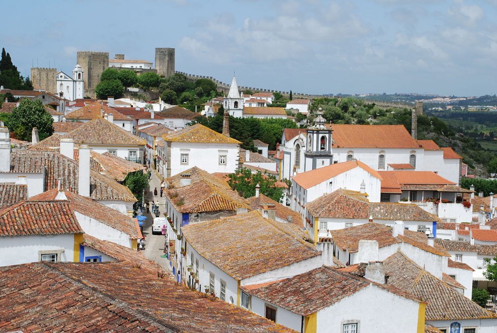 The village of Obidos is the castle