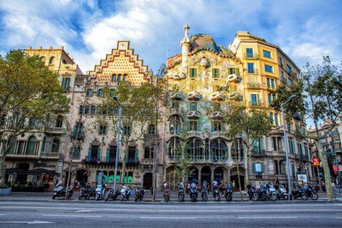 Unique architecture in Barcelona