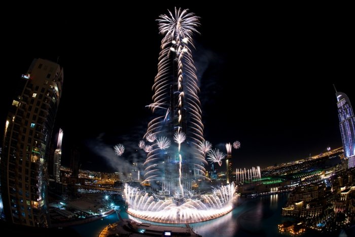     The joy of celebrations in Burj Khalifa