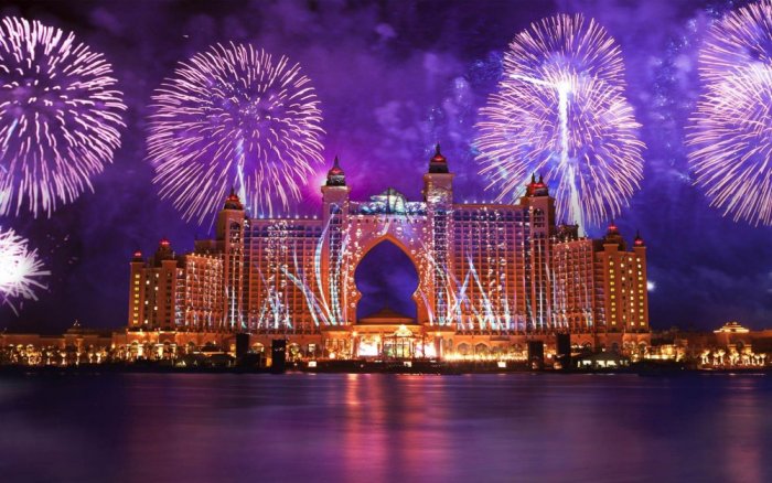 New Year celebrations at Atlantis, The Palm