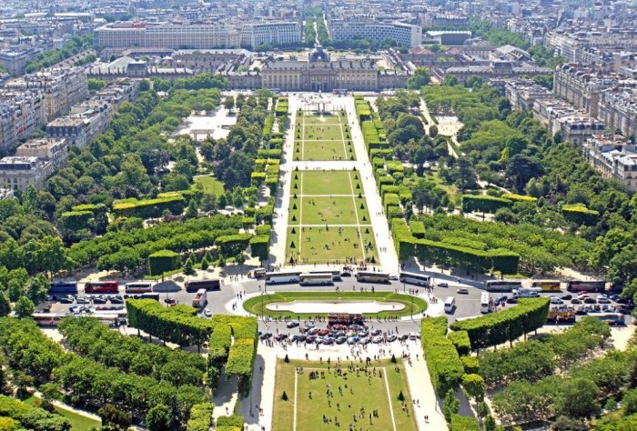 Champ de Mars square is a public park and green public square located in the 7th district of Paris