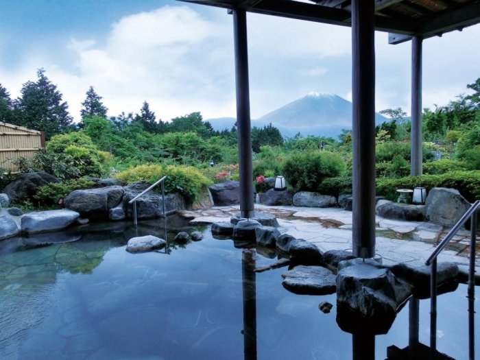 A hot spring in Hakone