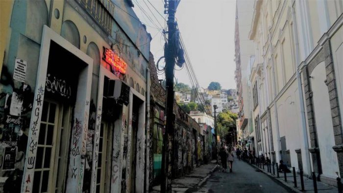 The inner streets of Rio de Janeiro
