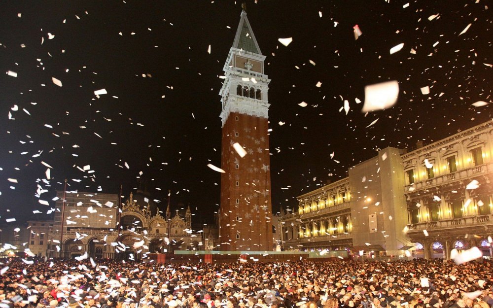 The moment of the new year in Venice