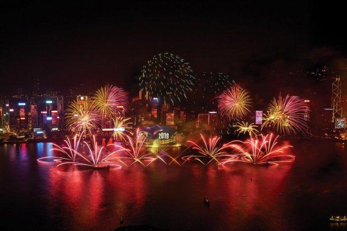 Watch New Year's Eve celebrations at Victoria Harbor