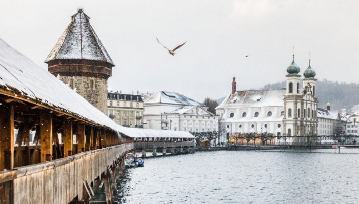 Beauty of Lucerne in winter
