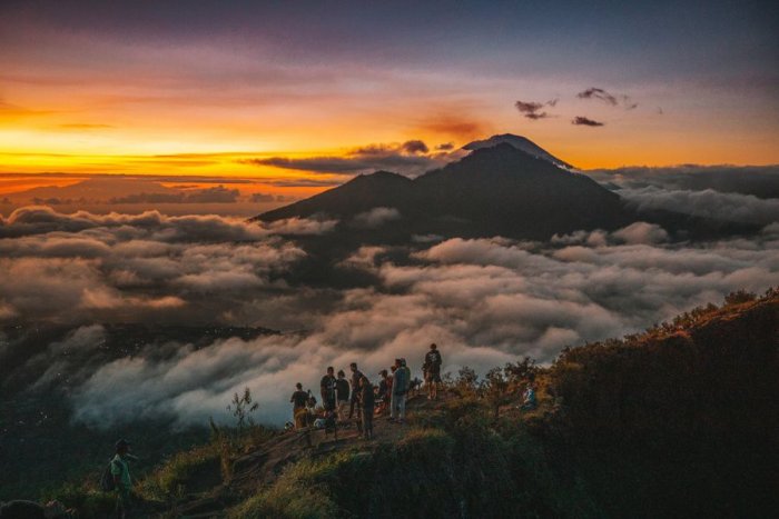 A scene from Mount Batur in Bali