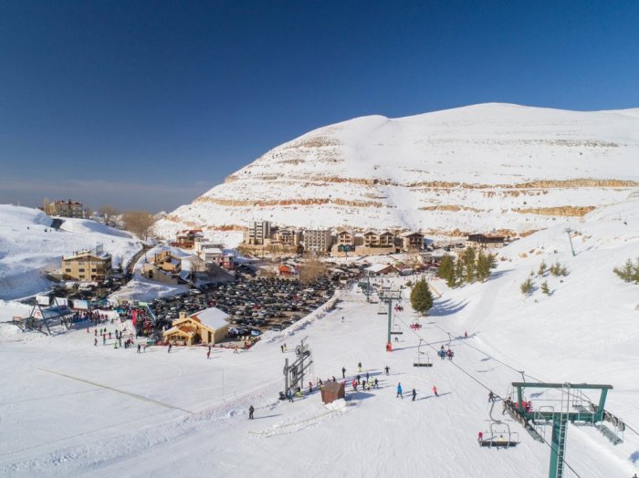 The wonderful skiing atmosphere in Kfardebian