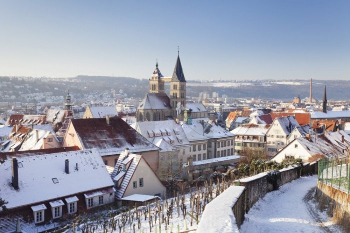 The scenic Baden-Baden atmosphere in winter