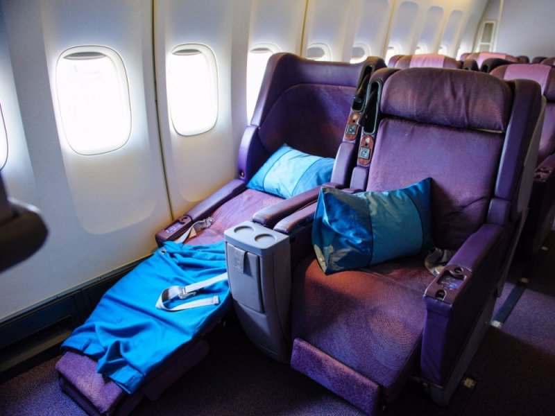 Avoid using the pillows and blankets provided on the plane