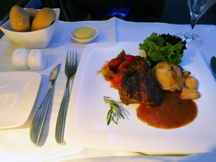 Make sure that the meal provided to you on the plane is hot