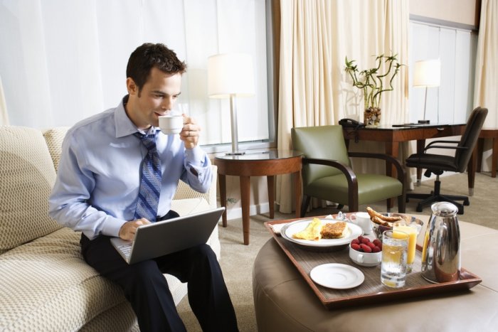 Breakfast and internet availability are among the most important advantages of hotels to save time
