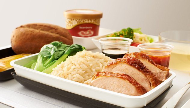 Food on board Singapore Airlines
