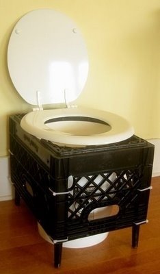 Use the portable toilet