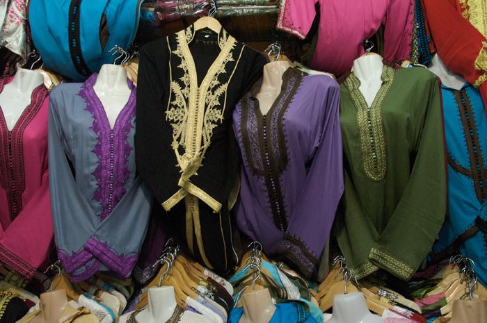 From traditional Moroccan clothes