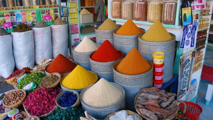 A selection of Moroccan spices