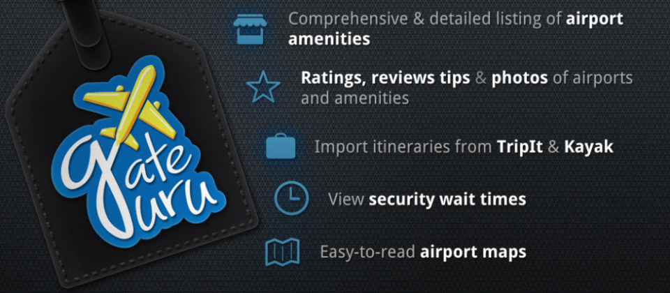 Invest your lost time at the airport with GateGuru Gate