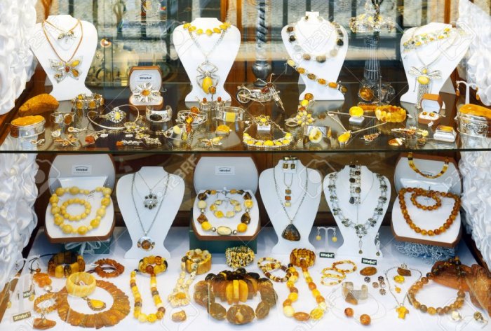 Amber jewelry from Poland