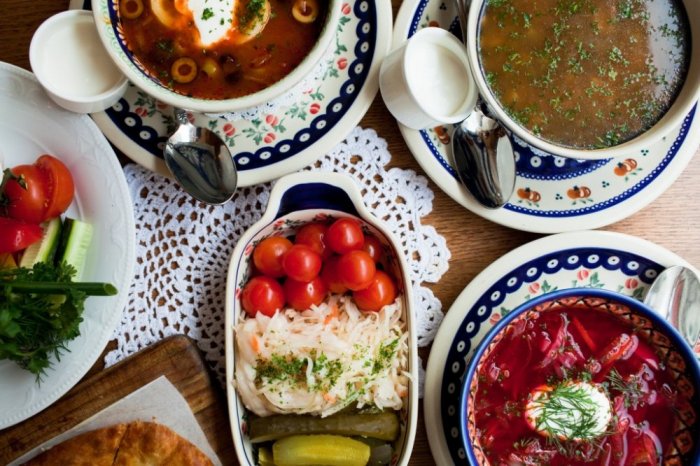A group of delicious dishes in Eastern Europe.