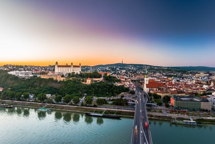 From the Slovak capital, Bratislava, it is part of Eastern Europe
