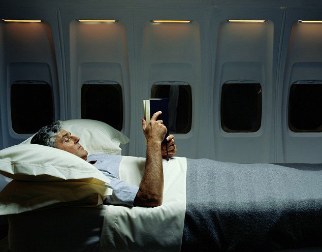 Choosing the first class helps to sleep on long trips