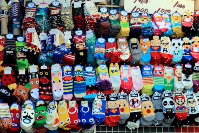 Socks displayed in Seoul