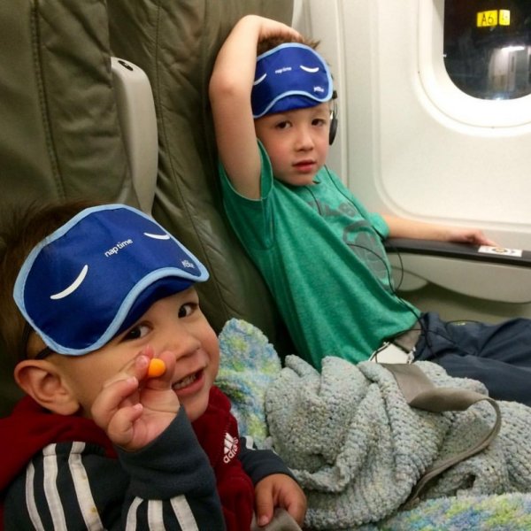 Make sure to exhaust the extra energy and energy of your children before the trip