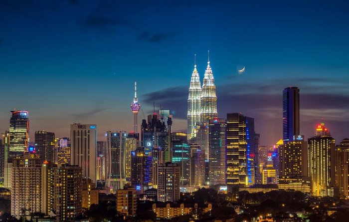 Malaysian capital at night