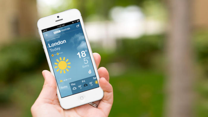 Tracking weather conditions through smart phone applications