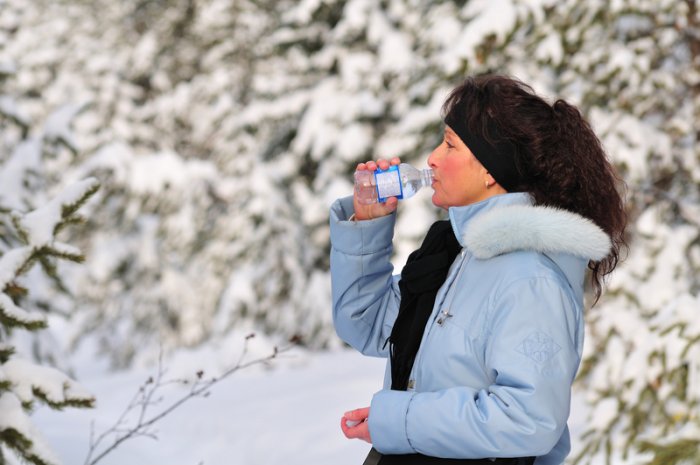 Drinking water is important even in the cold season