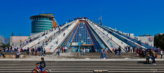     From the center of Tirana