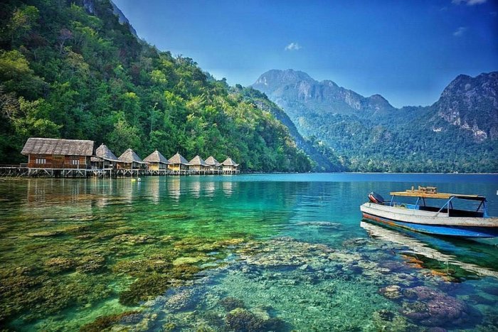 The picturesque nature of Indonesia