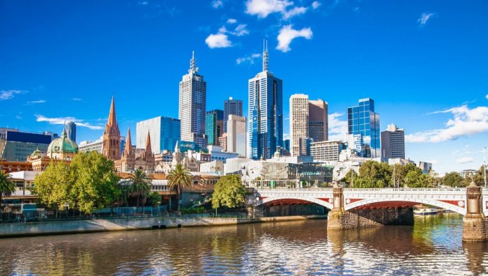 The charming Australian city of Melbourne