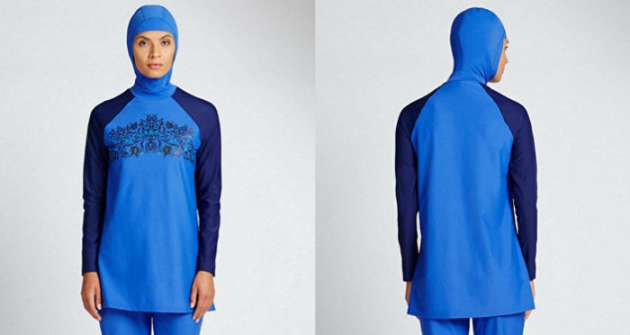 The city has only Islamic swimwear, such as the burkini.